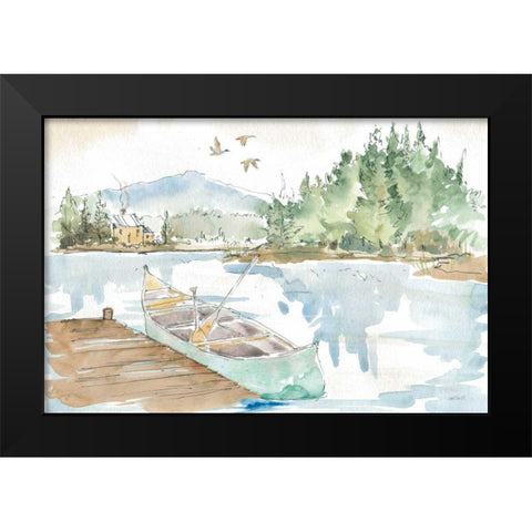Lakehouse I Black Modern Wood Framed Art Print by Tavoletti, Anne