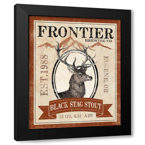 Frontier Brewing I Black Modern Wood Framed Art Print by Marshall, Laura