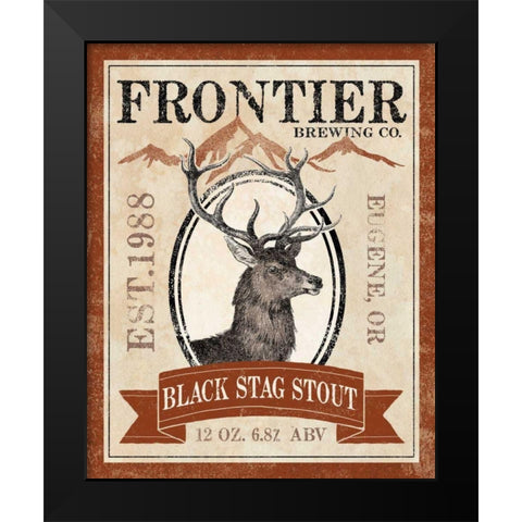 Frontier Brewing I Black Modern Wood Framed Art Print by Marshall, Laura