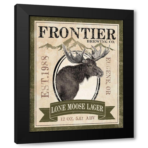 Frontier Brewing II Black Modern Wood Framed Art Print with Double Matting by Marshall, Laura