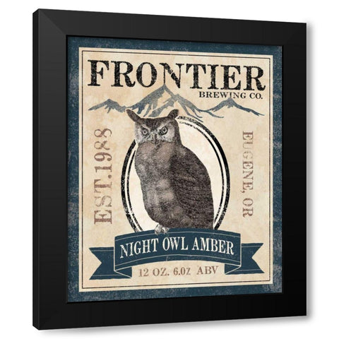 Frontier Brewing III Black Modern Wood Framed Art Print by Marshall, Laura