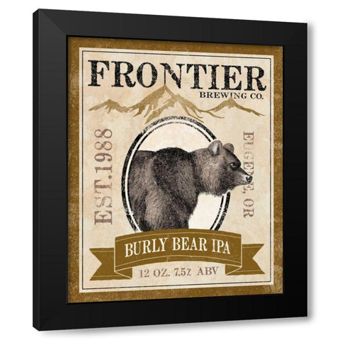 Frontier Brewing IV Black Modern Wood Framed Art Print with Double Matting by Marshall, Laura