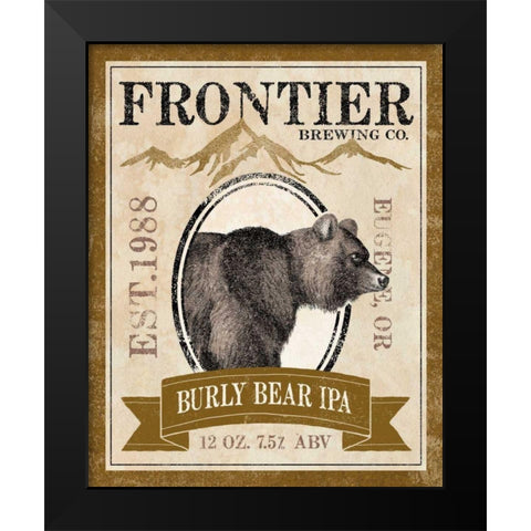 Frontier Brewing IV Black Modern Wood Framed Art Print by Marshall, Laura