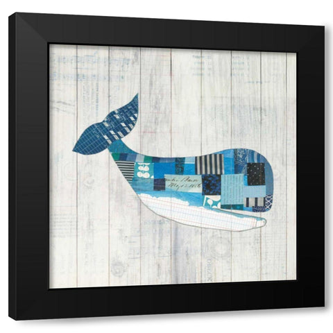 Wind and Waves II Nautical Black Modern Wood Framed Art Print by Prahl, Courtney