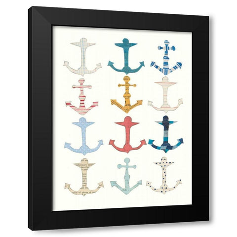 Wind and Waves V Black Modern Wood Framed Art Print with Double Matting by Prahl, Courtney