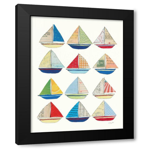 Wind and Waves VII Black Modern Wood Framed Art Print by Prahl, Courtney