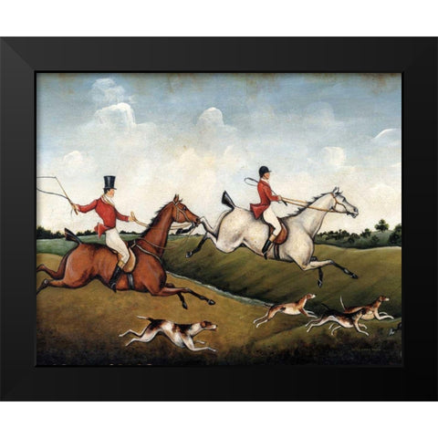 The Hunt Crop Black Modern Wood Framed Art Print by Brown, David Carter