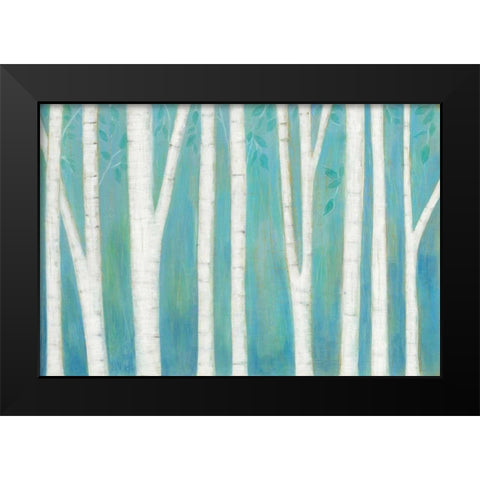 Spring Woods Black Modern Wood Framed Art Print by Averinos, Melissa