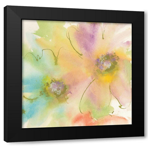 Rainbow Cosmos II Black Modern Wood Framed Art Print with Double Matting by Paschke, Chris