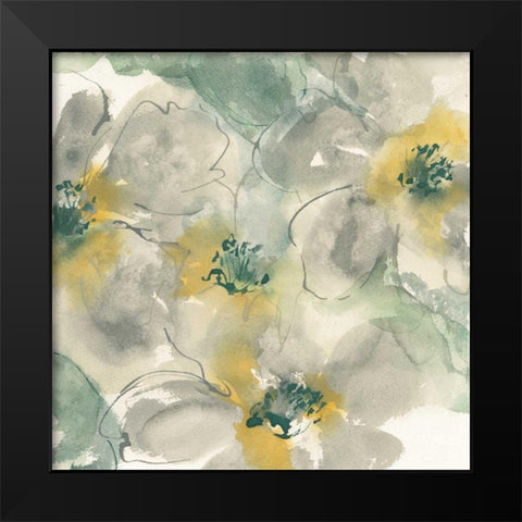 Silver Quince II Black Modern Wood Framed Art Print by Paschke, Chris