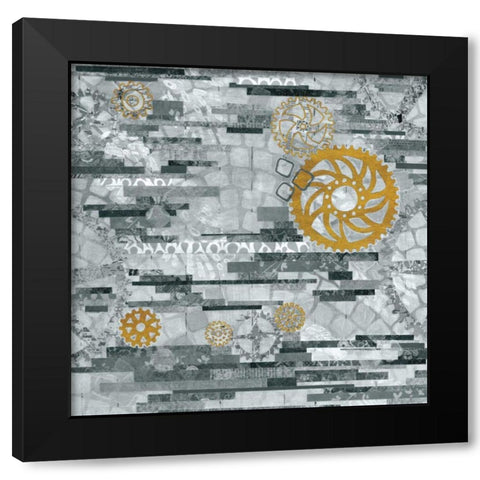 EU Timetable I BW Black Modern Wood Framed Art Print with Double Matting by Ferguson, Kathy