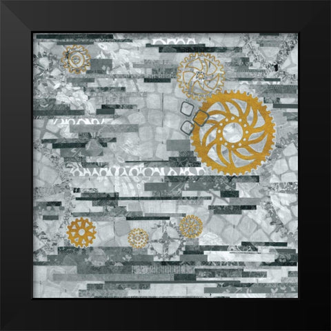 EU Timetable I BW Black Modern Wood Framed Art Print by Ferguson, Kathy
