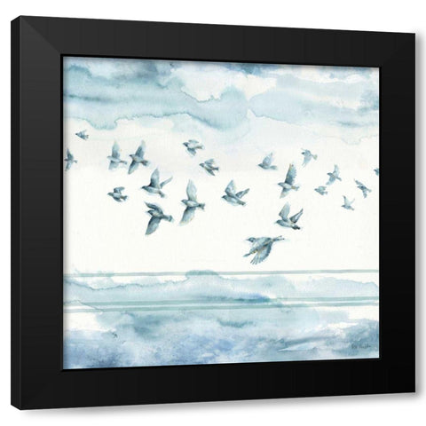 Indigold XXII Black Modern Wood Framed Art Print by Audit, Lisa