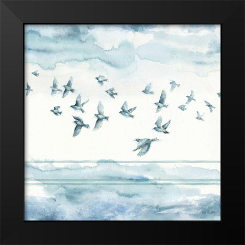 Indigold XXII Black Modern Wood Framed Art Print by Audit, Lisa