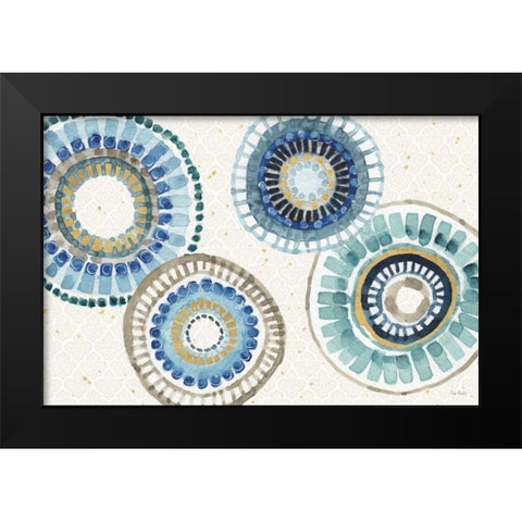 Indigold XXV Black Modern Wood Framed Art Print by Audit, Lisa