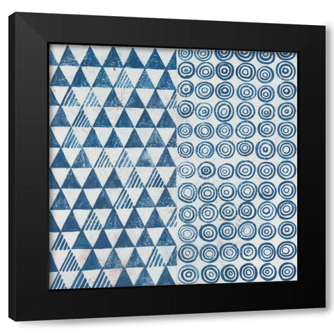 Maki Tile I Black Modern Wood Framed Art Print by Lovell, Kathrine