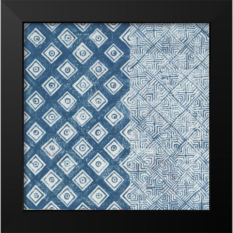 Maki Tile II Black Modern Wood Framed Art Print by Lovell, Kathrine