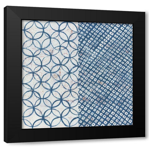 Maki Tile III Black Modern Wood Framed Art Print by Lovell, Kathrine