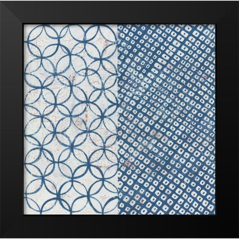 Maki Tile III Black Modern Wood Framed Art Print by Lovell, Kathrine