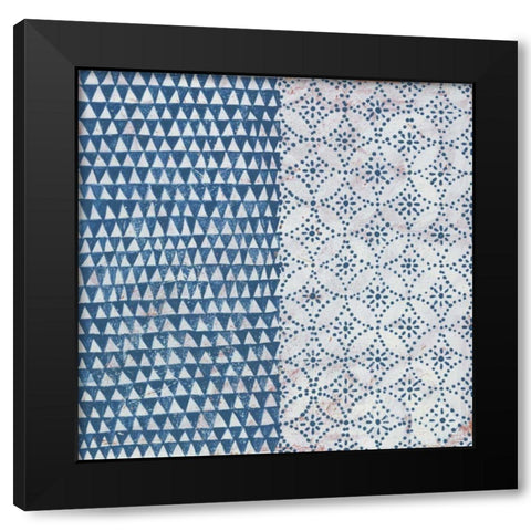 Maki Tile IV Black Modern Wood Framed Art Print by Lovell, Kathrine