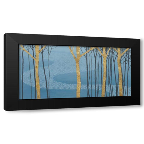 Katonah Gold Black Modern Wood Framed Art Print with Double Matting by Lovell, Kathrine