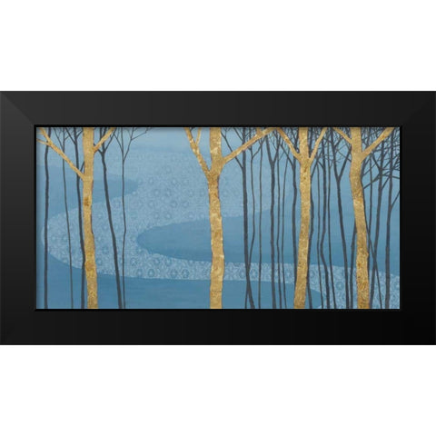 Katonah Gold Black Modern Wood Framed Art Print by Lovell, Kathrine