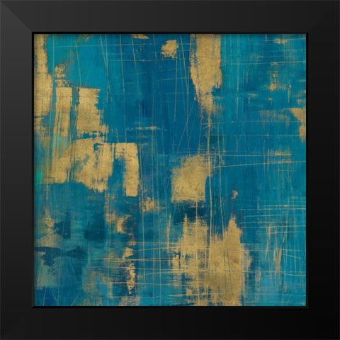 Northern Lights Crop Gold Black Modern Wood Framed Art Print by Averinos, Melissa