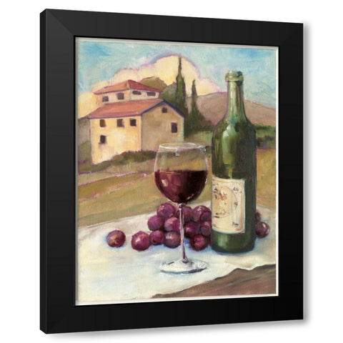 Vino Toscano no Border Black Modern Wood Framed Art Print with Double Matting by Tillmon, Avery
