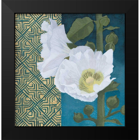 Soft Evening III indigo Black Modern Wood Framed Art Print by Lovell, Kathrine