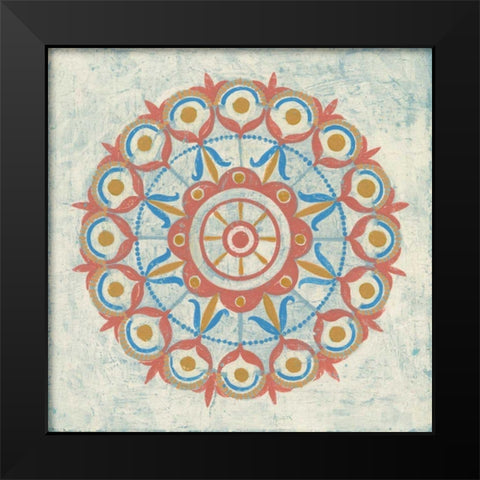Lakai Circle V Taupe Black Modern Wood Framed Art Print by Lovell, Kathrine