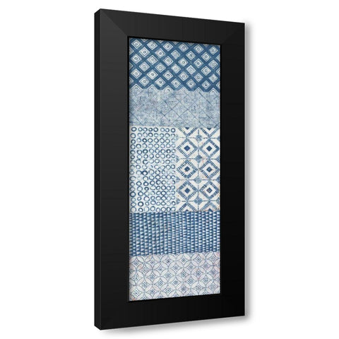 Maki Tile Panel II Black Modern Wood Framed Art Print by Lovell, Kathrine
