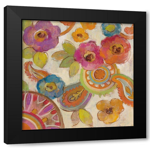 Bohemian Summer III Black Modern Wood Framed Art Print by Vassileva, Silvia