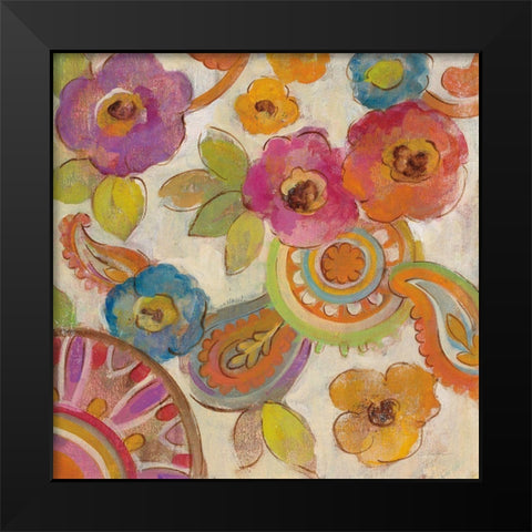 Bohemian Summer III Black Modern Wood Framed Art Print by Vassileva, Silvia