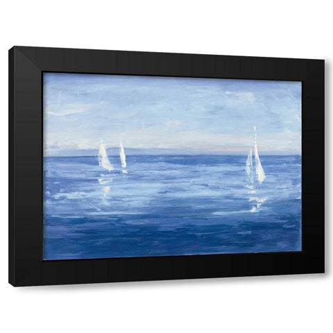 Open Sail Black Modern Wood Framed Art Print with Double Matting by Purinton, Julia