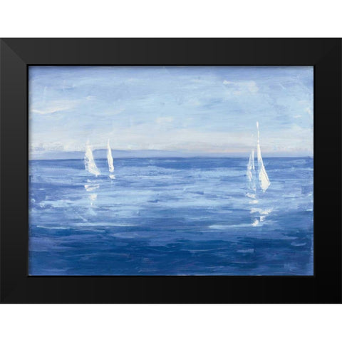 Open Sail Black Modern Wood Framed Art Print by Purinton, Julia