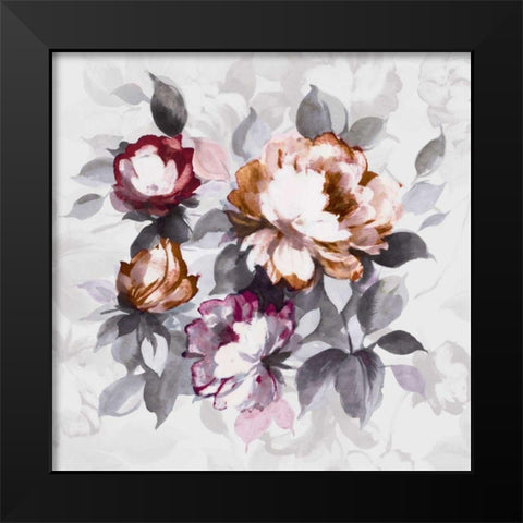 Focus on the Good No Words Black Modern Wood Framed Art Print by Wild Apple Portfolio