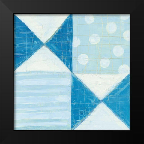 Modern Americana V Blue Black Modern Wood Framed Art Print by Averinos, Melissa