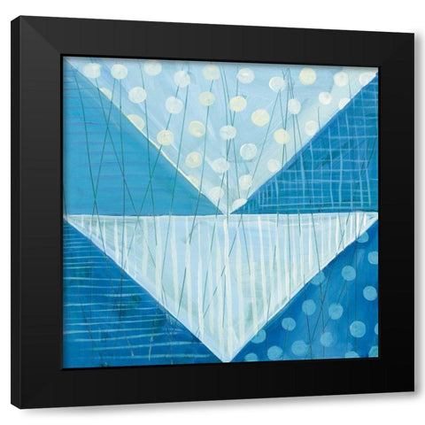Modern Americana IX Blue Black Modern Wood Framed Art Print with Double Matting by Averinos, Melissa