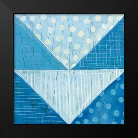 Modern Americana IX Blue Black Modern Wood Framed Art Print by Averinos, Melissa