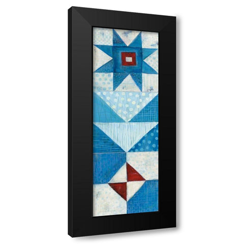 Modern Americana Panel II Black Modern Wood Framed Art Print with Double Matting by Averinos, Melissa