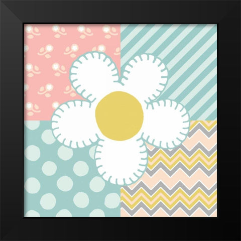 Baby Quilt II Black Modern Wood Framed Art Print by Grove, Beth