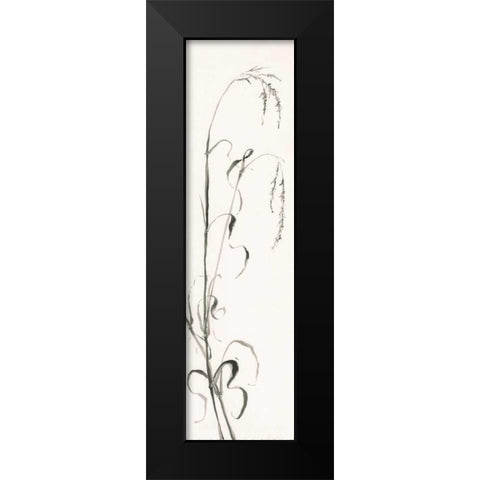 Gray Grasses III Black Modern Wood Framed Art Print by Paschke, Chris