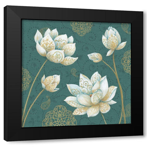 Lotus Dream IVB Black Modern Wood Framed Art Print by Brissonnet, Daphne