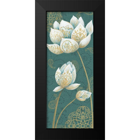 Lotus Dream IIIB Black Modern Wood Framed Art Print by Daphne, Brissonnet