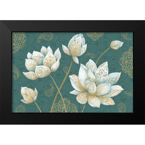 Lotus Dream IB Black Modern Wood Framed Art Print by Daphne, Brissonnet