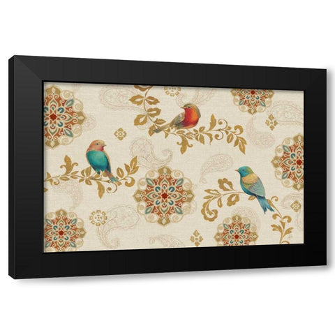 Bird Rainbow IA Black Modern Wood Framed Art Print with Double Matting by Brissonnet, Daphne