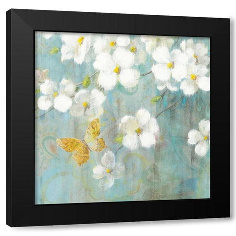 Spring Dream IV Black Modern Wood Framed Art Print with Double Matting by Nai, Danhui