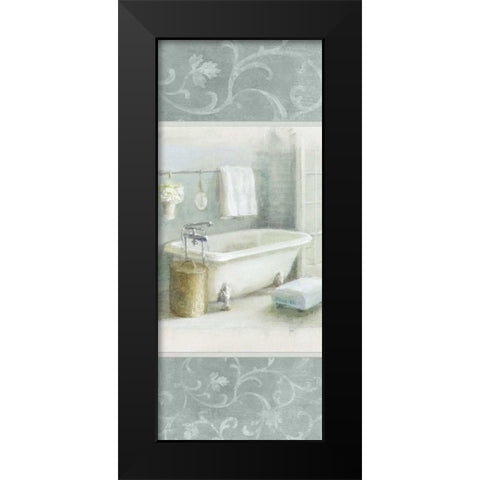 Refreshing Bath Brocade III Black Modern Wood Framed Art Print by Nai, Danhui