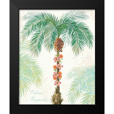 Flamingo Tropicale III Black Modern Wood Framed Art Print by Schlabach, Sue