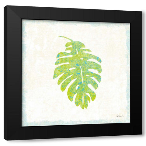 Flamingo Tropicale VII Black Modern Wood Framed Art Print with Double Matting by Schlabach, Sue